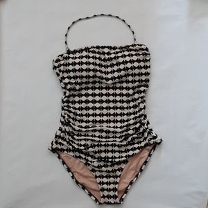 J. CREW Geometric one piece swim suit size small